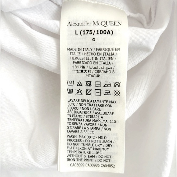 Alexander McQueen Spray Paint Skull Tee Size Large Men’s Unisex NEW NWOT - Picture 9 of 9